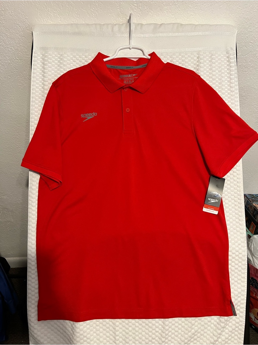 Speedo Men’s Red Short-Sleeve Polo